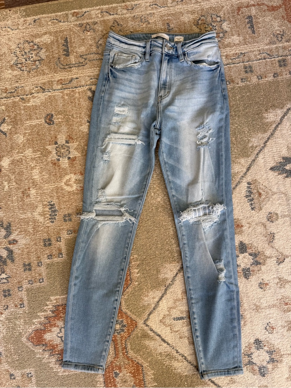 KanCan Light Blue Distressed Skinny Jeans